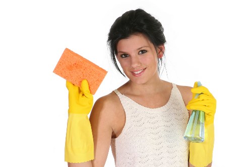 Thorough move-out cleaning in an Acton flat living area