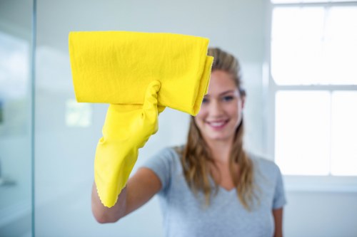Eco-friendly oven cleaning service focusing on recycling and reduced emissions